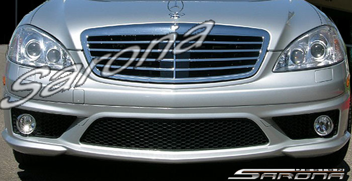 Custom Mercedes S Class Front Bumper  Sedan (2007 - 2009) - $590.00 (Part #MB-002-FB)